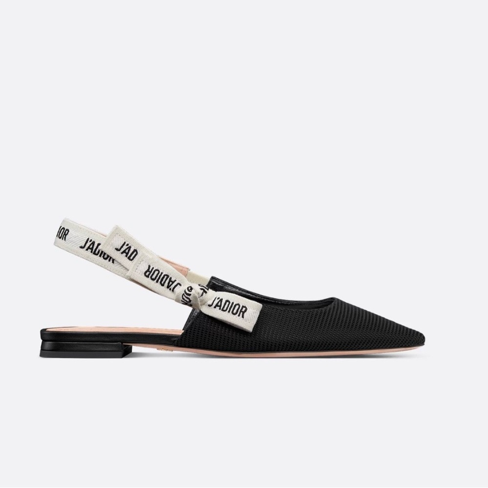 Christian Dior J’Adior Slingback Flats - 38.5